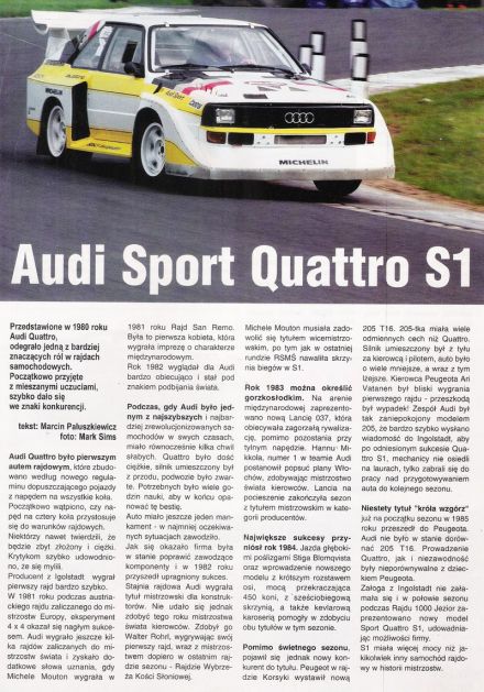 Audi Quattro S1.